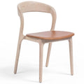 Amare Cuir Dining Chaise, Sonoma Butterscotch, Lot de 2