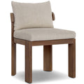 Jackson Outdoor Dining Chaise, Ellor Beige, Lot de 2