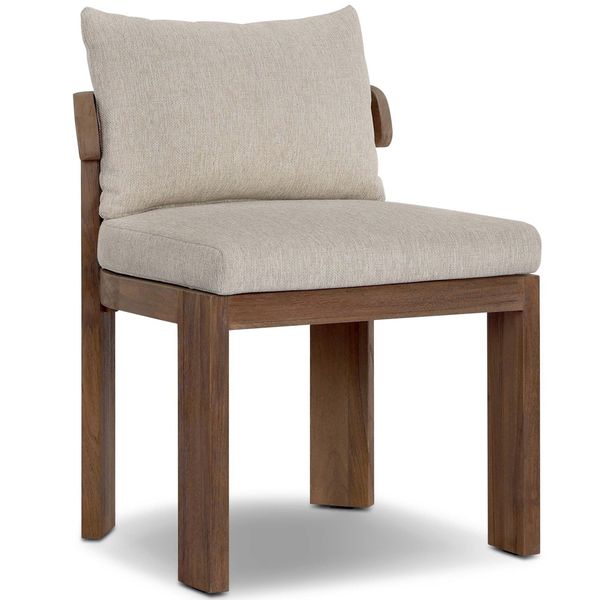 Jackson Outdoor Dining Chaise, Ellor Beige, Lot de 2