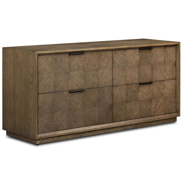 Salta 4 Drawer Commode, Marron Ch¨ºne Thin Oyster