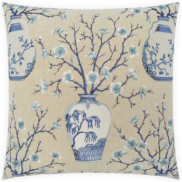 Hikari Coussin,  Bleu, Lot de 2