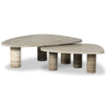 Zion Nesting Coffee Tables, Antique Blanc