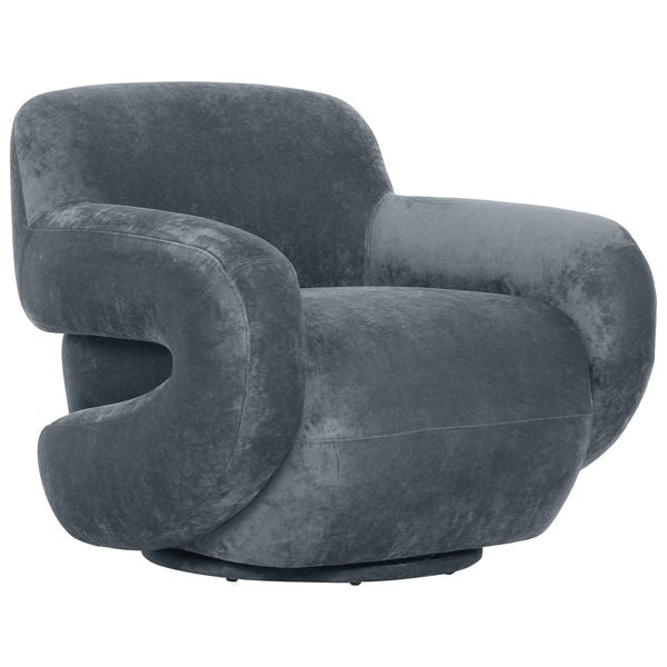 Boble Swivel Chaise, Storm Gris