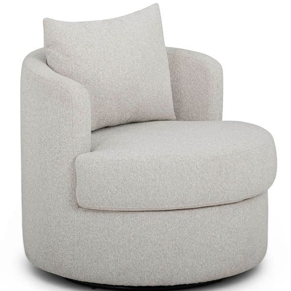 Silvi Swivel Chaise, Off-Blanc