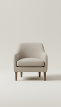 Fauteuil accent lin mastic contemporain