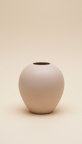 Vase céramique plâtre blush délicat
